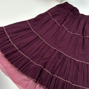 French Maroon Skirt Size 8